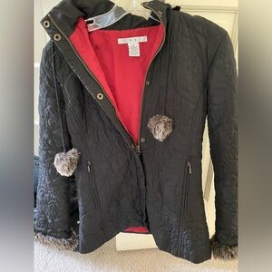 Women’s black puffer jacket